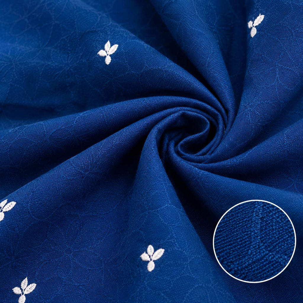 ROYAL Blue Embroidered Kurta Set