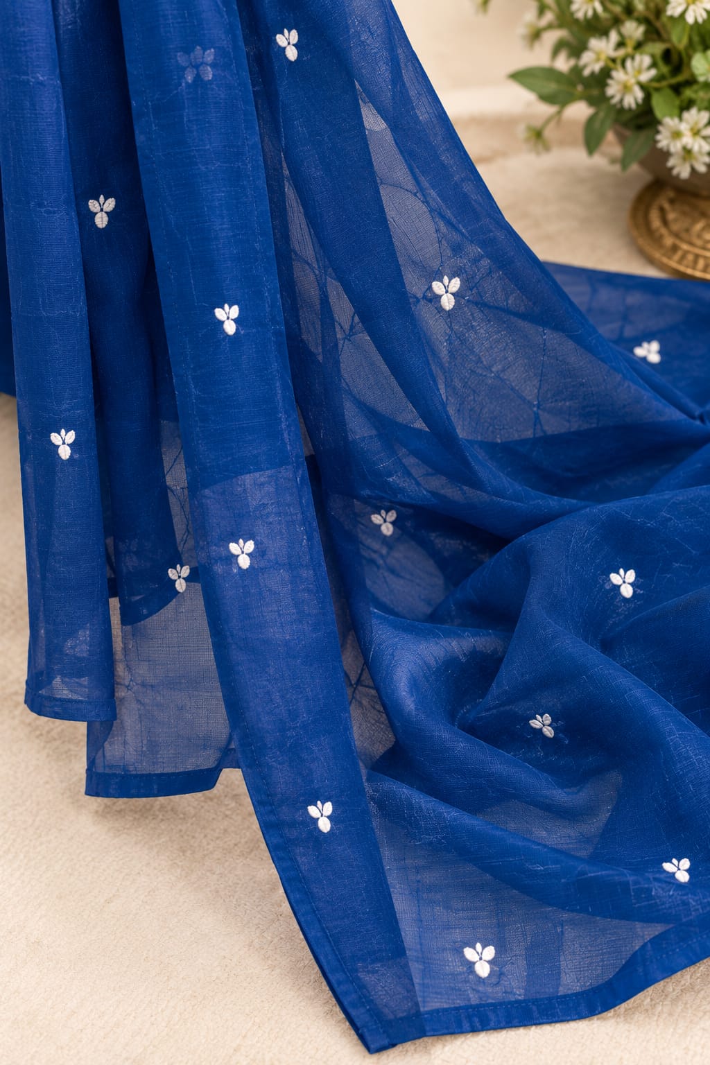 ROYAL Blue Embroidered Kurta Set